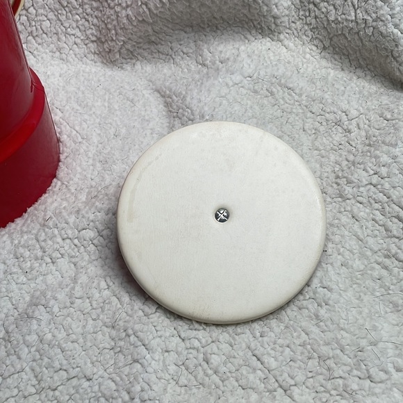 Vintage Red mid century, modern Kraftware Faux Leather Ice Bucket Reto Red - Picture 8 of 14